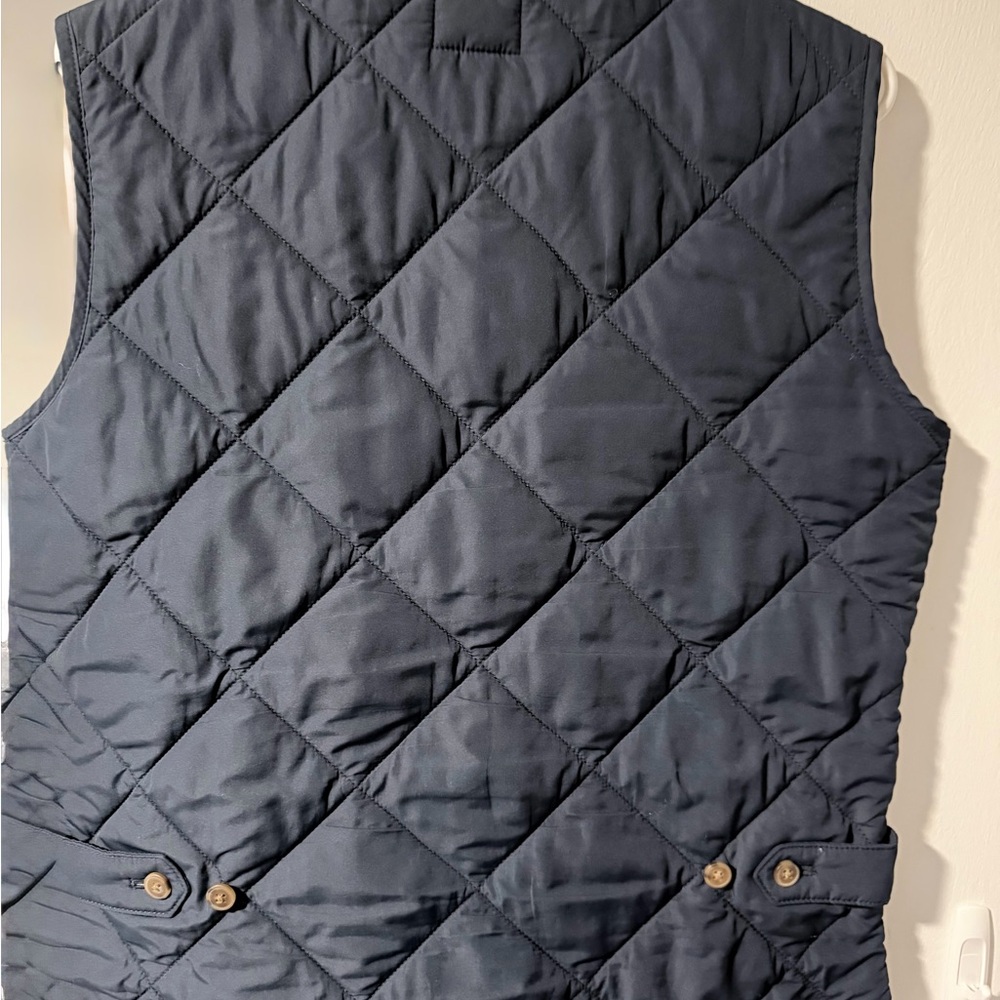 J. Crew Quilted Outerwear in Navy and Tan